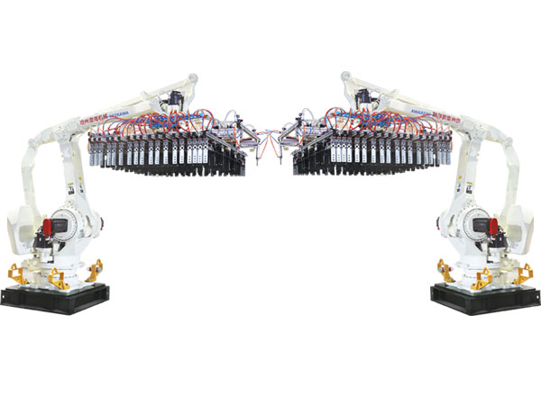 工業機器人自動切碼翻系統.